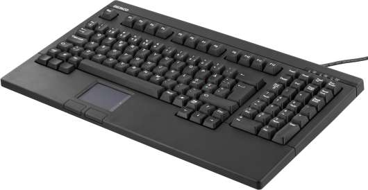 DELTACO kvalitativt tangentbord med touchpad,105 tangenter,nordisk lay
