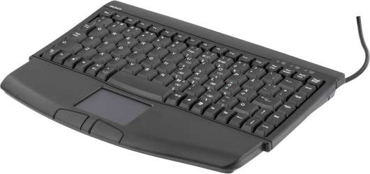 DELTACO minitangentbord med TouchPad, svart, USB