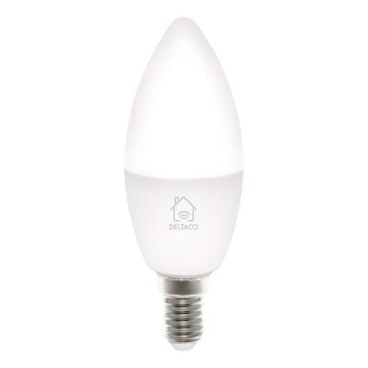 Deltaco Smart Lampa Vit - E14