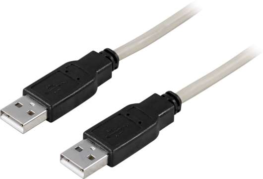Deltaco usb 2.0 kabel typ a hane - typ a hane 5m