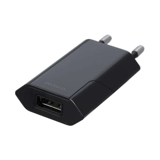 Deltaco USB Väggladdare - Svart