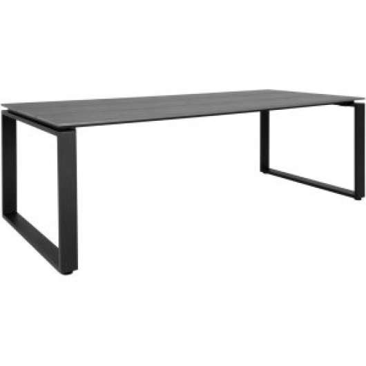 Denver matbord - Grå/svart - 220x100 + Möbelpolish - Utematbord, Utebord, Utemöbler
