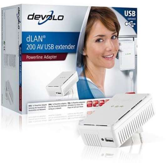 Devolo dLan Homeplug-kit för USB, 200mbps