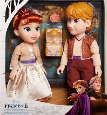 Disney Frozen 2 Toddler Doll Anna & Kristoff Gift Set