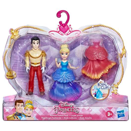 Disney Princess Cinderella Royal Clips set 2 figures 9cm