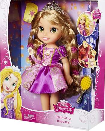 Disney Princess Feature Hair Glow Rapunzel Doll