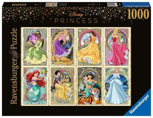 Disney Princesses Art Nouveau 1000Pc Jigsaw Puzzle