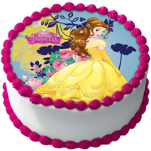 Disney Prinsessor Tårtoblat Sockerpasta B