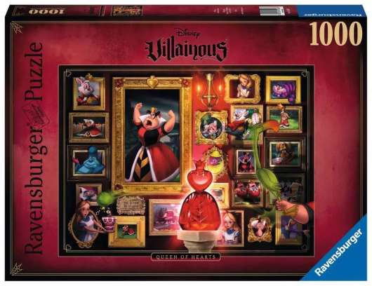 Disney Villainous Jigsaw Puzzle Queen of Hearts