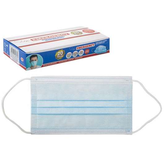 Disposable face mask 3 PLY pk-20