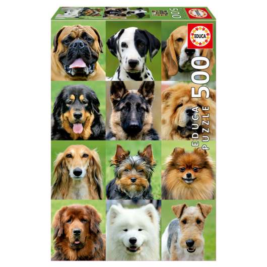 Dogs Collage puzzle 500pzs