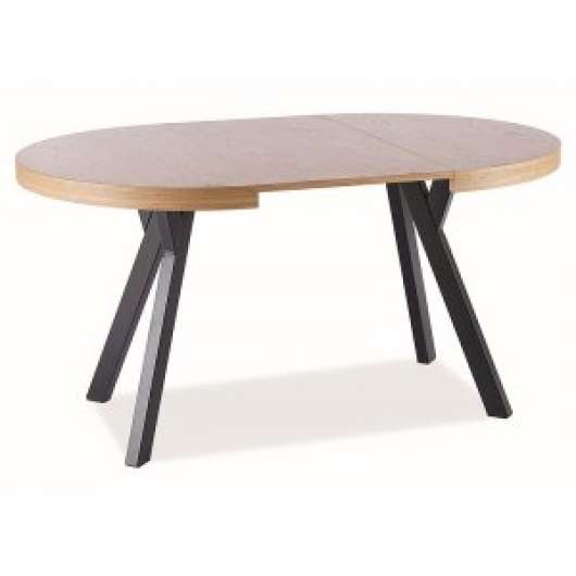 Domingo matbord 100-250 cm - Ek/svart