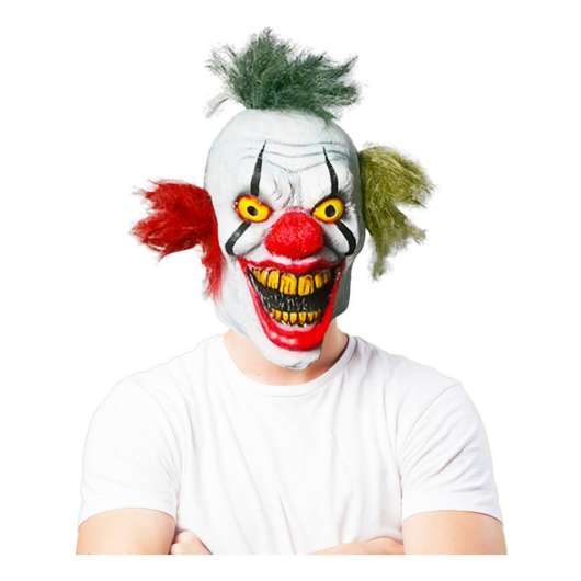 Dubbeleggad Clown Mask - One size