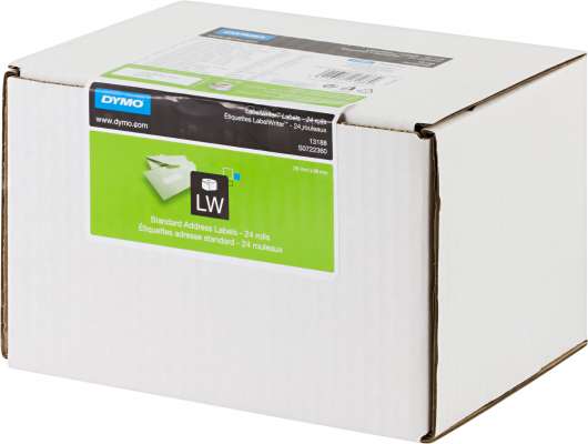 DYMO LabelWriter adressetiketter vita bulk 89x28mm / 24x130st