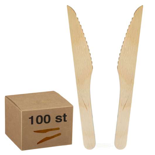 Ekologiska Träknivar 100-pack