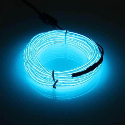EL Wire LED-Slinga för Bilen - Blå