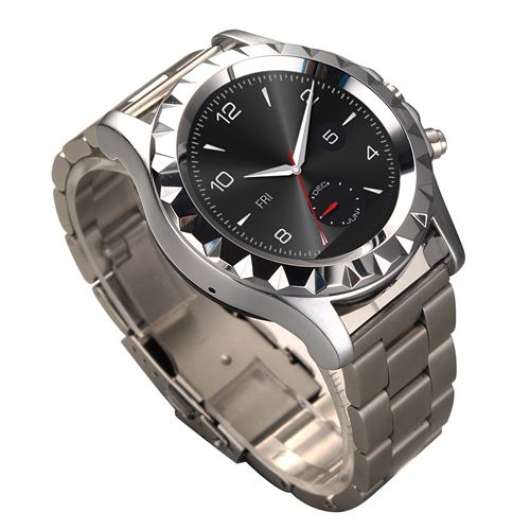 Elegant Smartwatch med pulsmätare, touchscreen