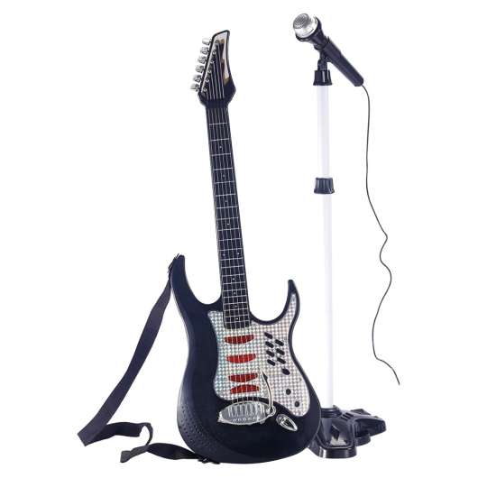 Elektronisk Gitarr med Mikrofon & Stativ