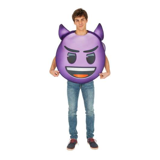 Emoji Djävul Maskeraddräkt - One size