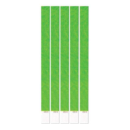 Entréarmband Neongrön - 100-pack