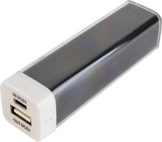 EPZI Powerbank, 2200mAh, USB 5V 1A,svart
