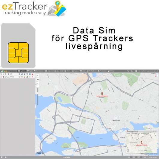 ezTracker Sim - Data Simkort 12 månader livespårning