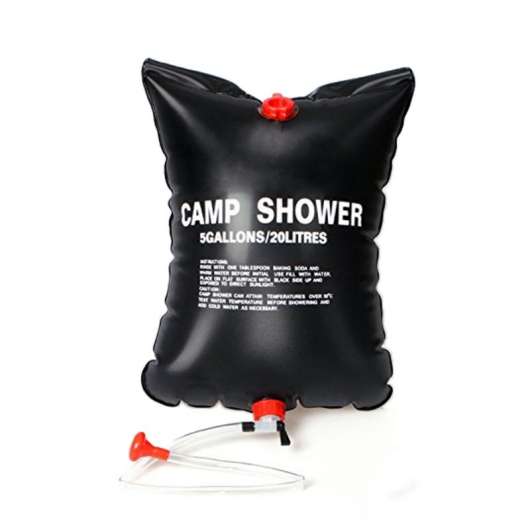 Fickdusch / Campingdusch, 22 liter, flexibelt duschhuvud