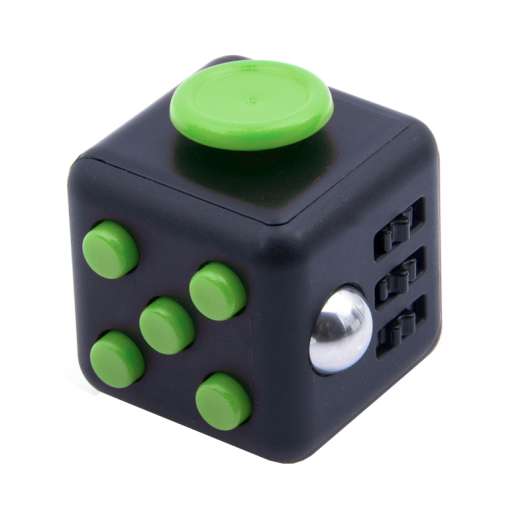 Fidget Cube Fidget Toy - Vit/Grön