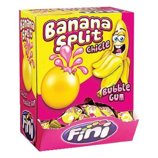Fini Banana Split Tuggummi - 200-pack