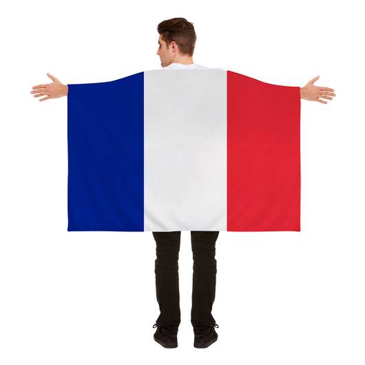Flaggcape Frankrike - One size