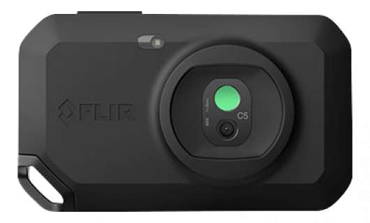 FLIR C5, compact thermal camera, wi-fi, LED flashlight, black