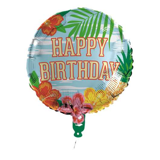 Folieballong Happy Birthday Paradise - 1-pack