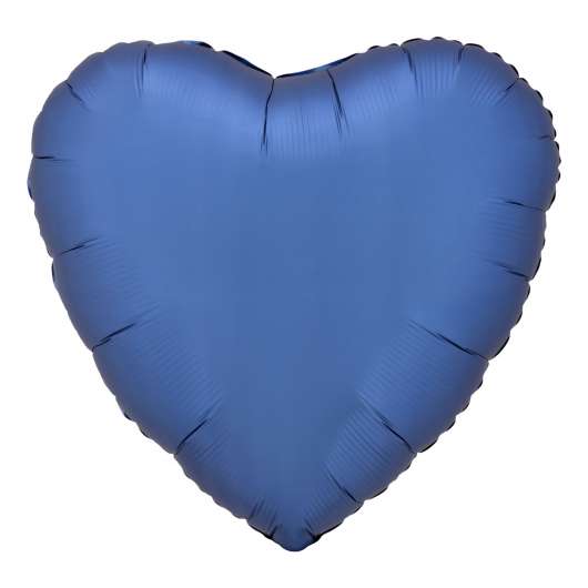 Folieballong Hjärta Silke Blå
