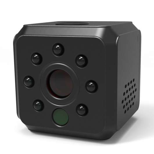 FullHD spionkamera, IR-nightvision, röst-detektion, 120°, loop-recording