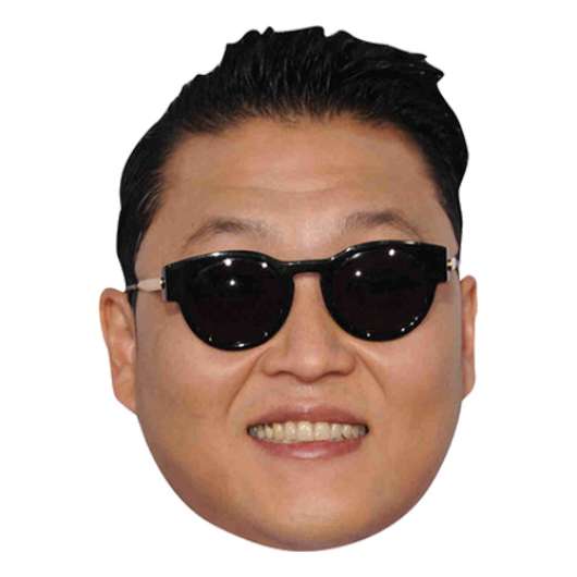 Gangnam Style Pappmask - One size