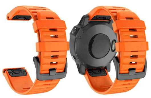 Garmin armband, 22mm, Quickfit, ergonomisk - Orange