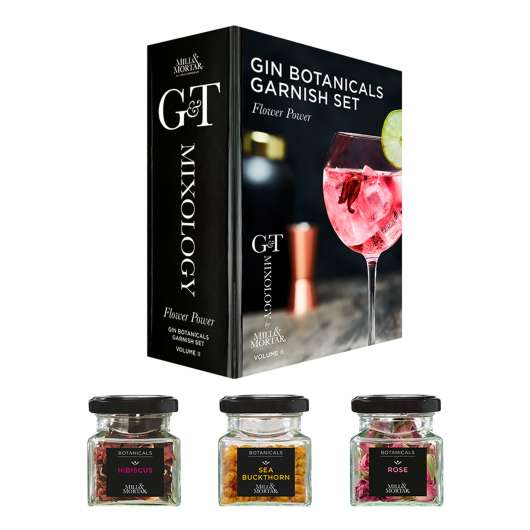 Gin Botanicals Garnisch Set Flower Power