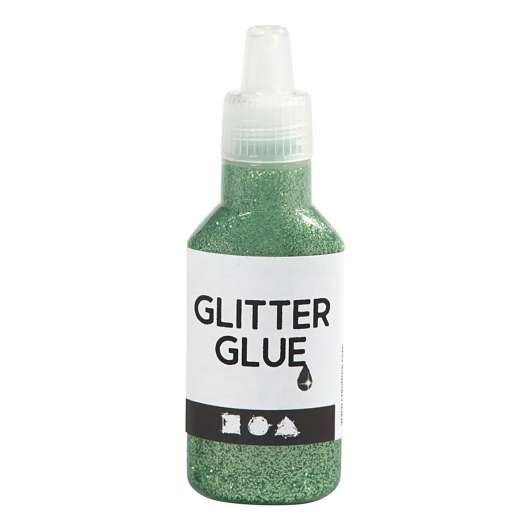 Glitterlim i Flaska - Grön