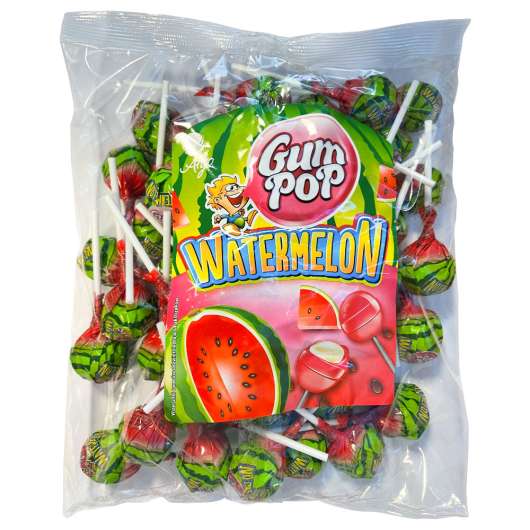 Gum Pop Godisklubbor Vattenmelon 48-pack