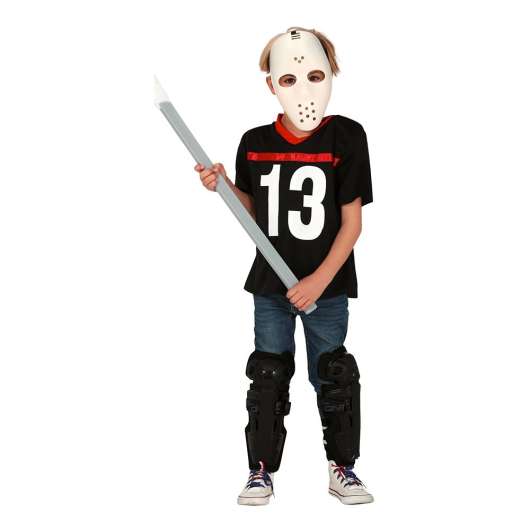 Hockeyspelare Halloween Barn Maskeraddräkt - Medium