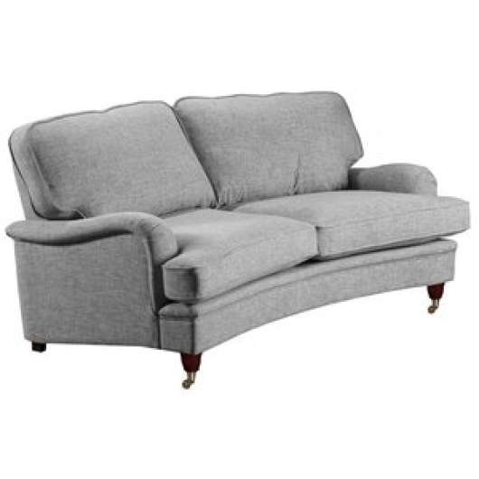 Howard Luxor svängd 3-sits soffa 195 cm - Inari 91 - Ljusgrå
