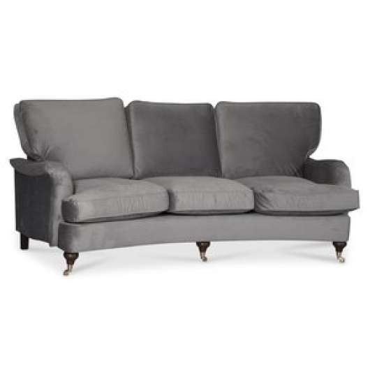 Howard Watford deluxe 4-sits svängd soffa sammet - 4-sits soffor