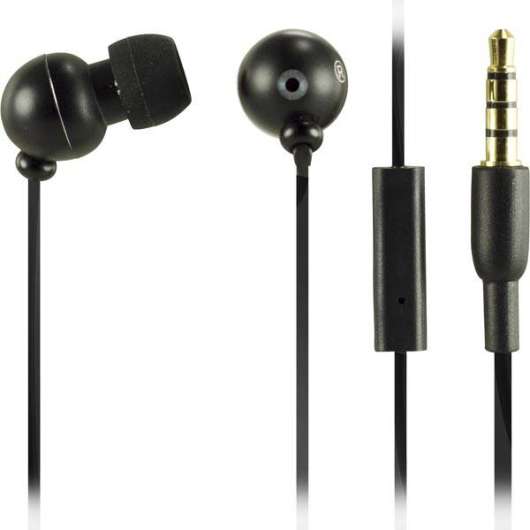 In-ear headset för Android/iPhone i svart färg