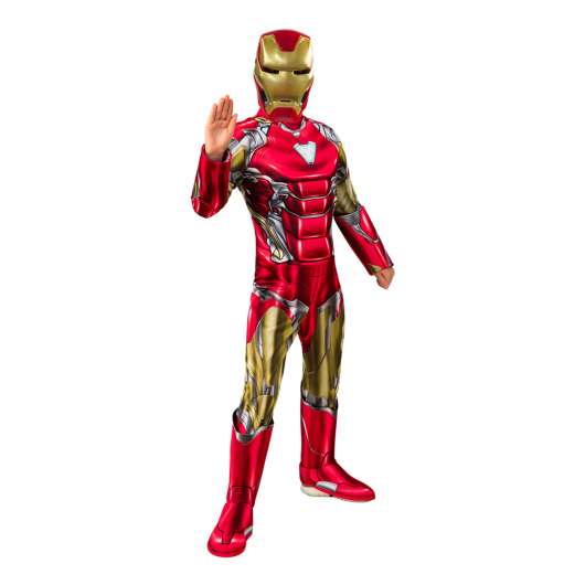 Iron Man Deluxe Barn Maskeraddräkt - Large