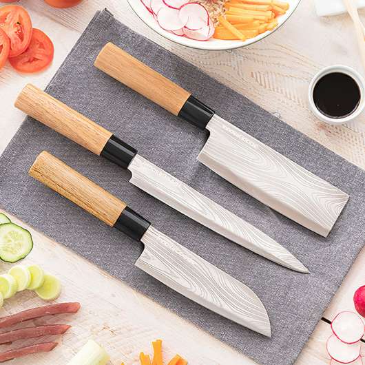 Japanskt Kniv-set 4 Delar