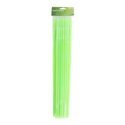 Jättesugrör Neongröna - 25-pack