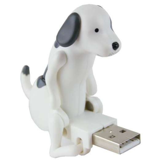 Juckande USB hund - vit/svart - Humping Dog