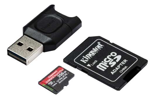 Kingston 128GB microSDXC React Plus SDCR2 w/Adapter + MLPM Reader