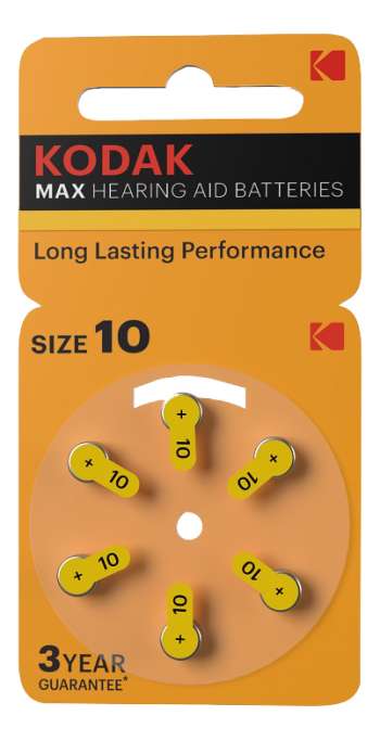 Kodak hearing aid P10 battery