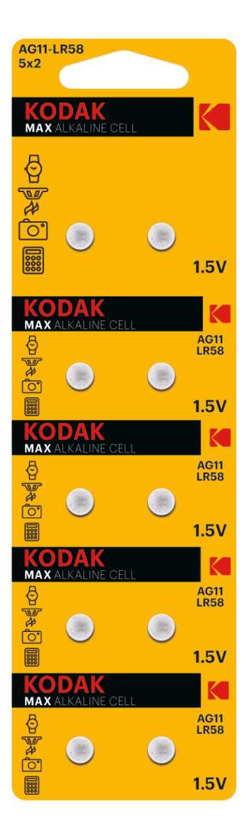 Kodak MAX AG11/LR58 alkaline battery